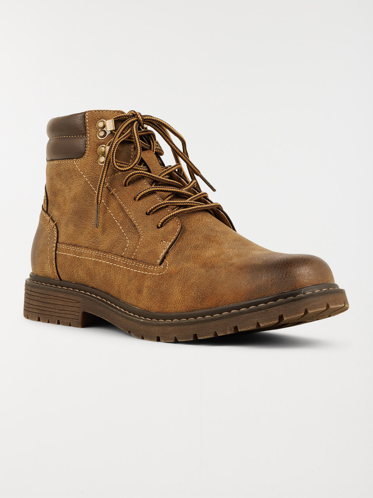 Boots marrons lacets homme (40-46)
