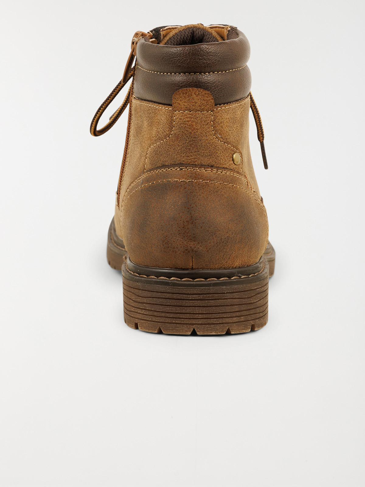 Boots marrons lacets homme (40-46)