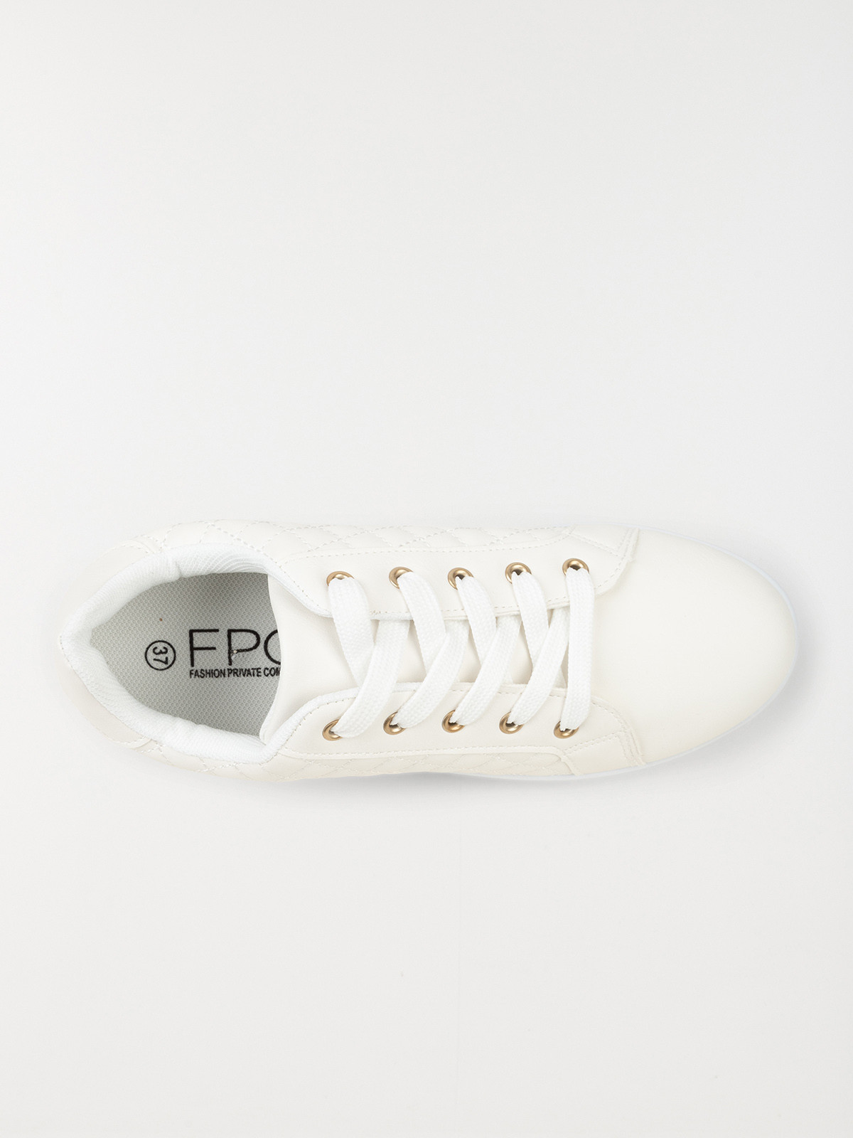 Baskets femme blanches à lacet (36-41)