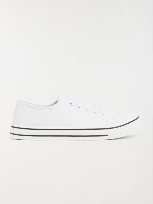 Tennis toile blanche femme (36-41)