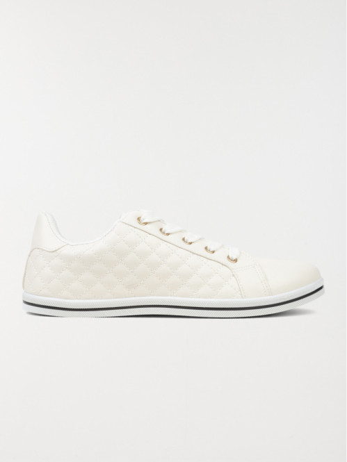Baskets femme blanches à lacet (36-41)