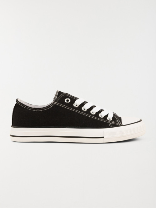 Tennis toile femme noire (36-41)