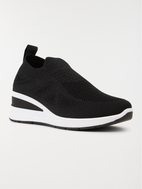 Chaussure noire compensée femme (36-41) Chaussure noire compensée femme (36-41)