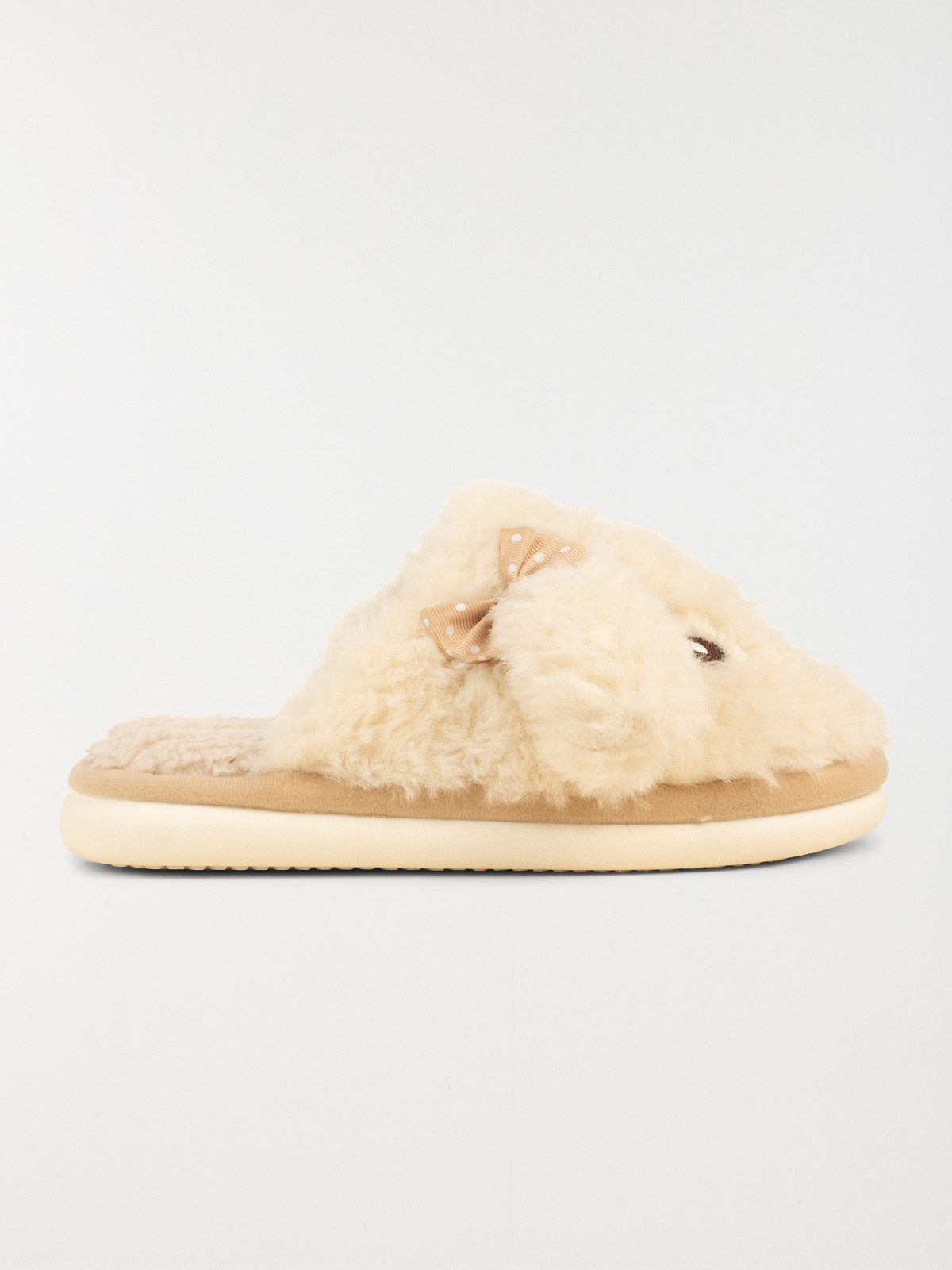 Chaussons mules femme beige (36-41)