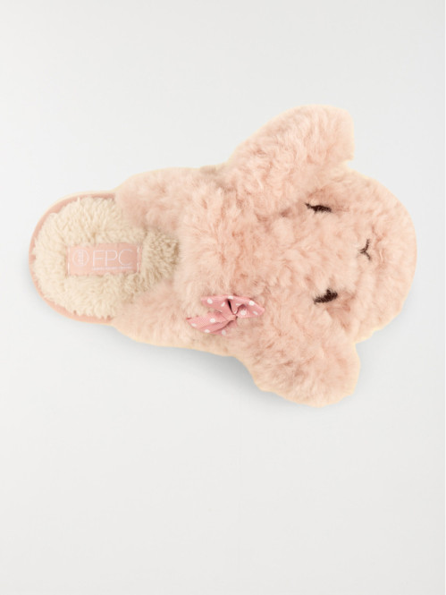 Chaussons mules roses femme...