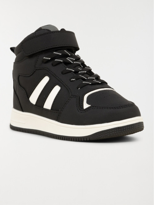 Basket montante garçon noir (31-38)