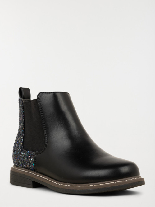Bottines noires pailletées fille (31-36) Bottines noires pailletées fille (31-36)