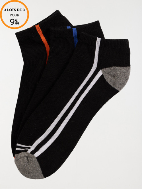Lot de 3 paires chaussettes...