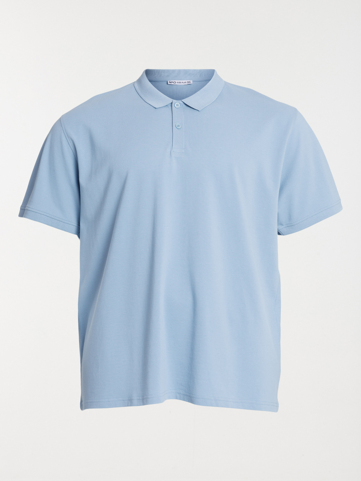Polo grande taille denim stone homme