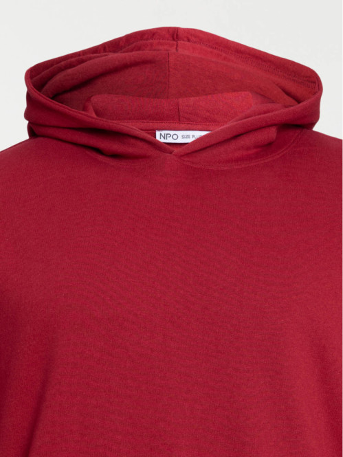 Sweat carmin grande taille...