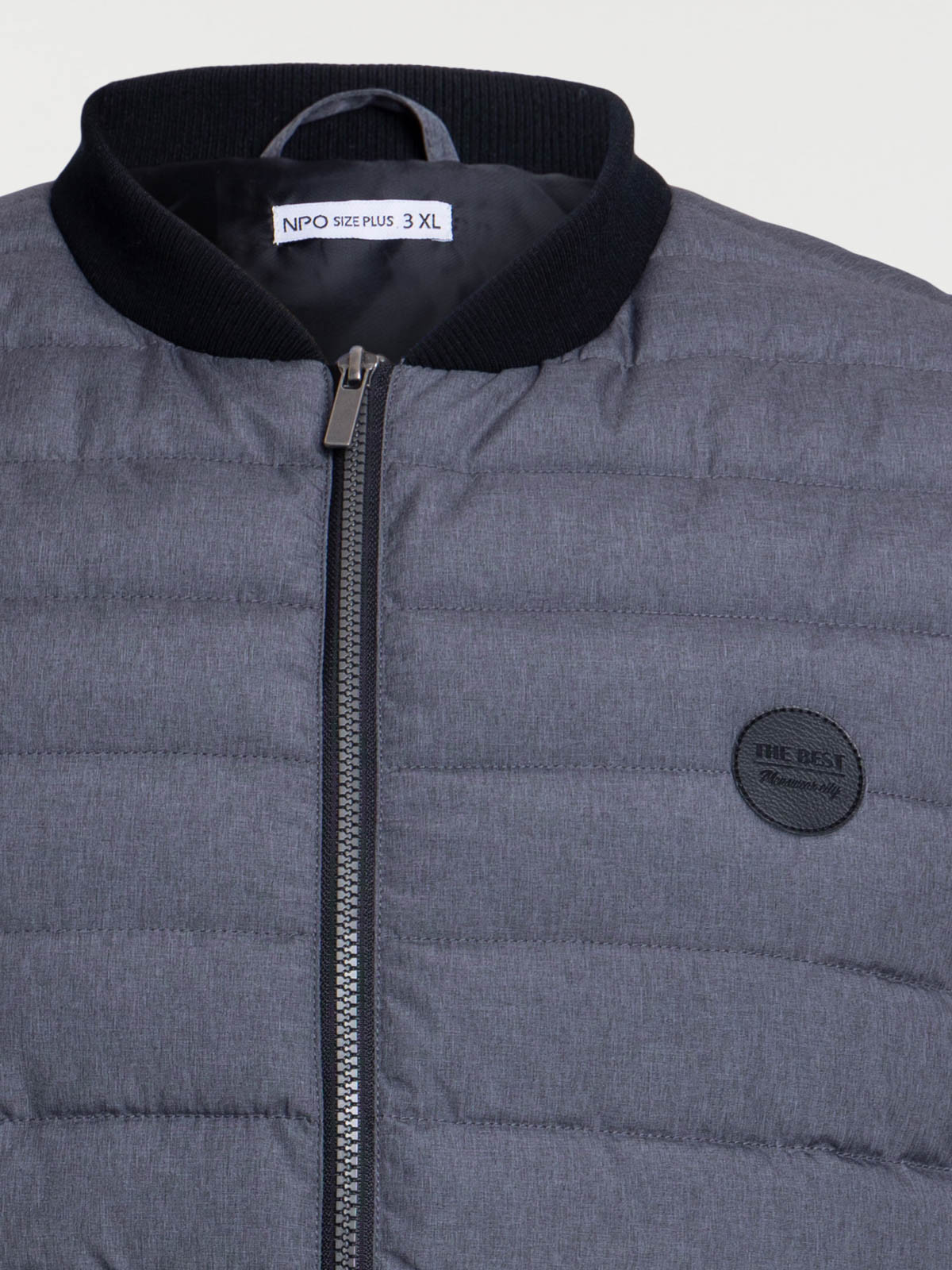 Doudoune grande taille homme gris chiné Doudoune grande taille homme gris chiné