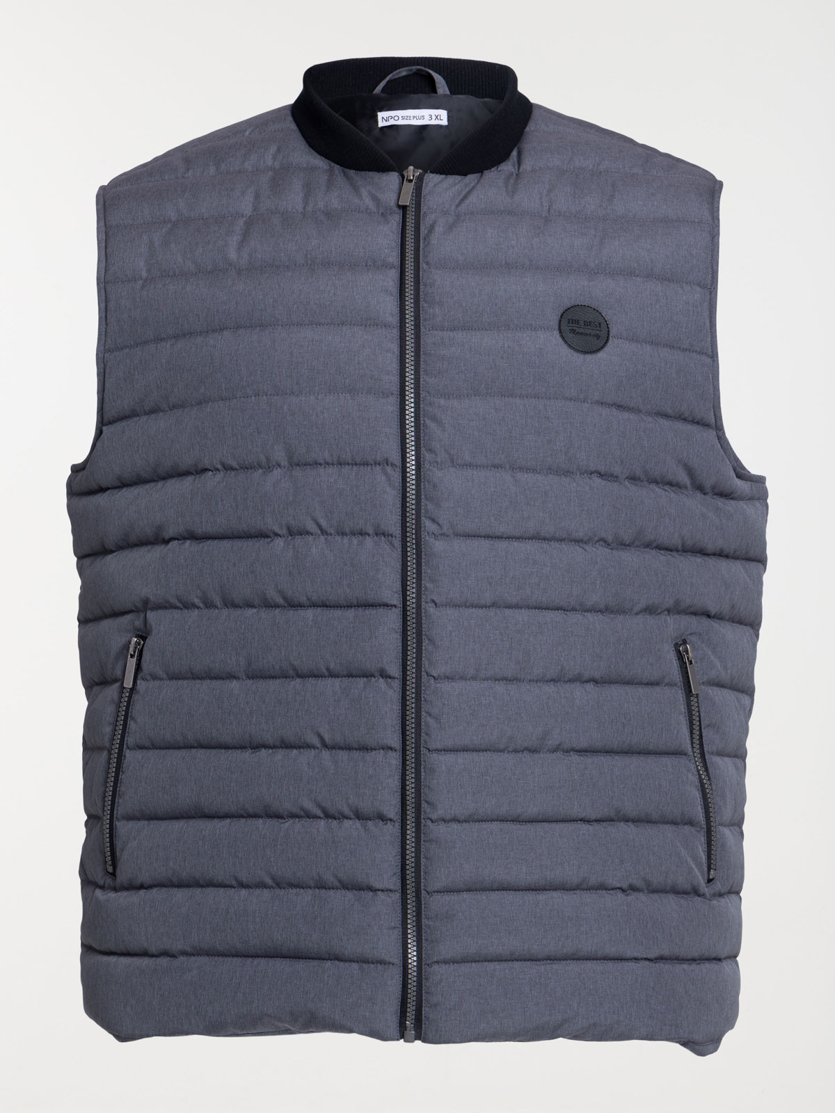 Doudoune grande taille homme gris chine