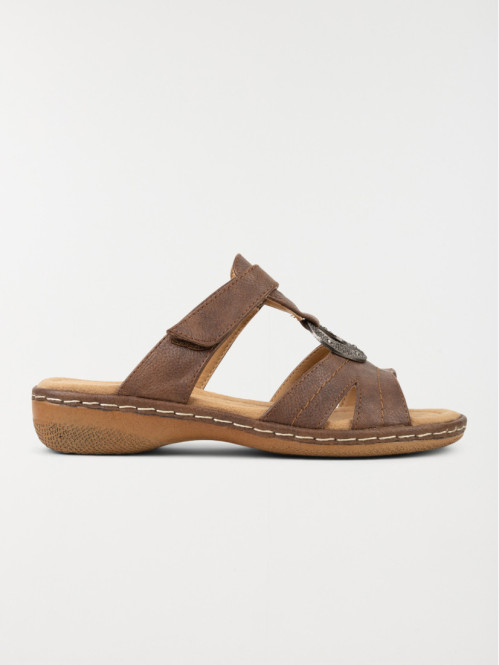 Mule marron à scratch femme (36-41)