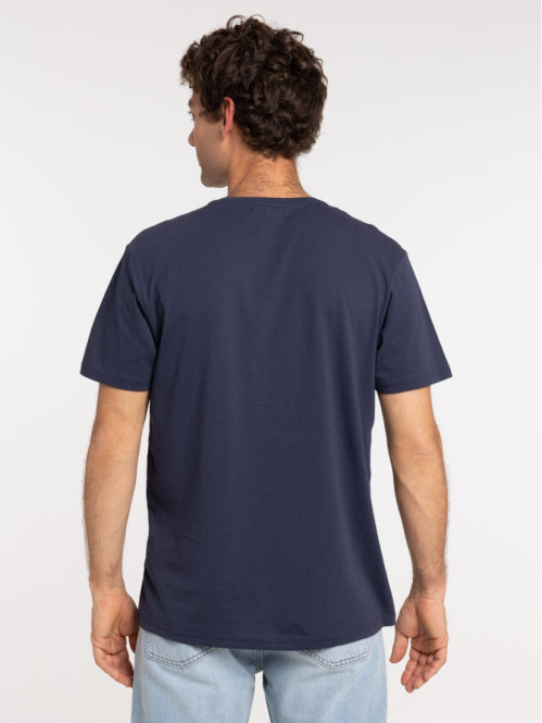 T-shirt navy used motif...