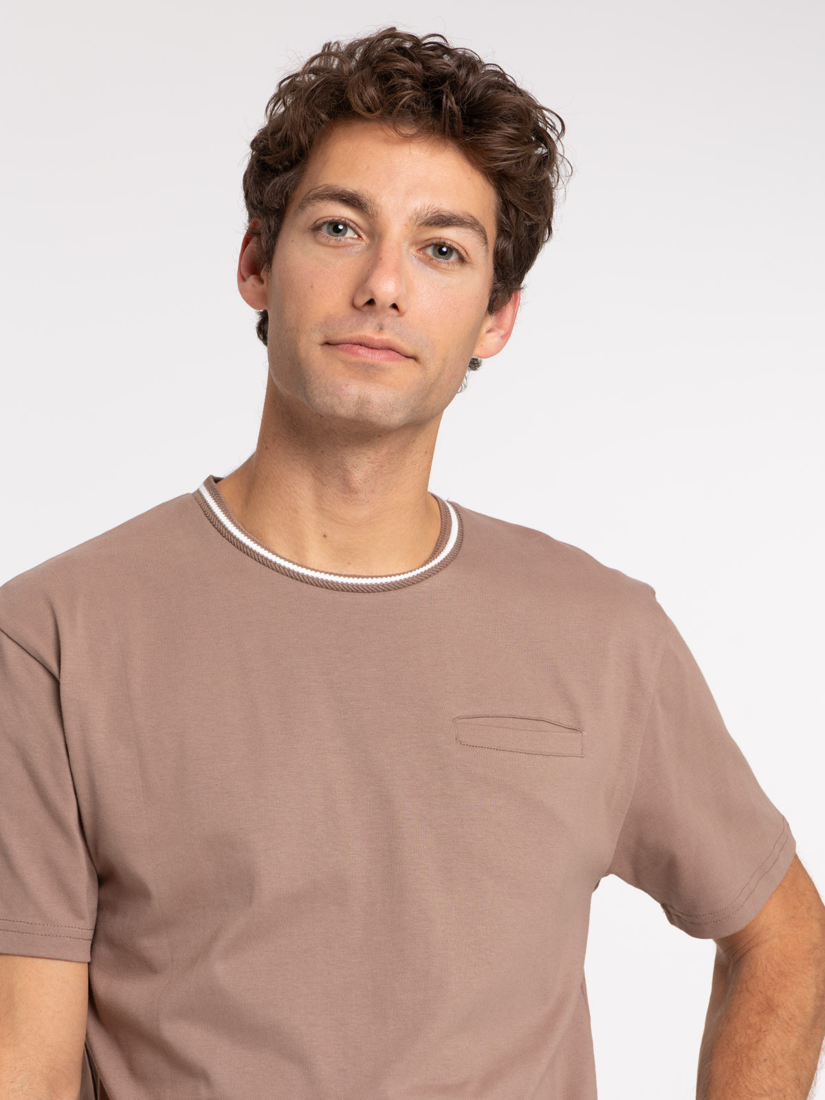 T-shirt mocca latte homme T-shirt mocca latte homme