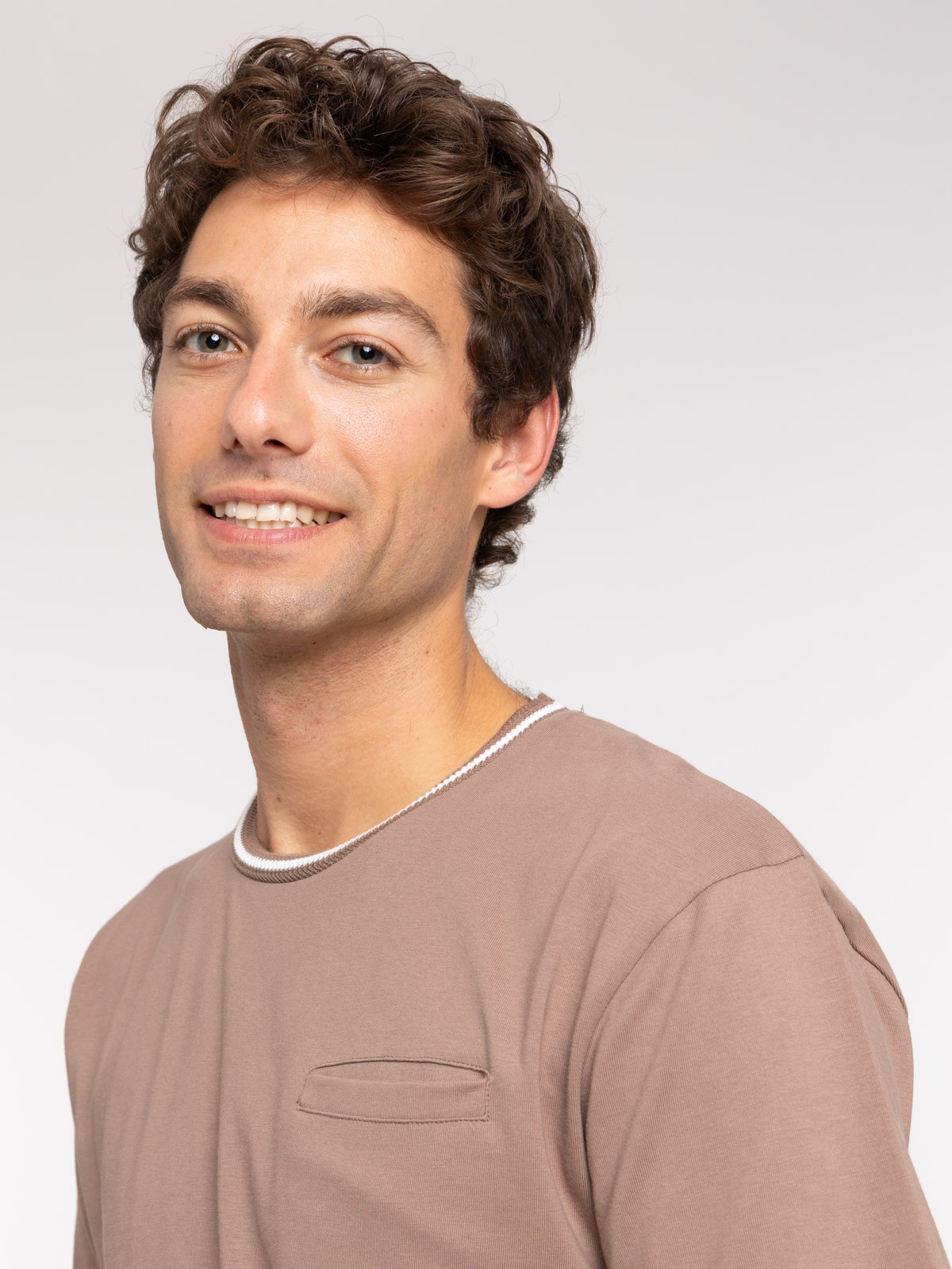 T-shirt mocca latte homme T-shirt mocca latte homme