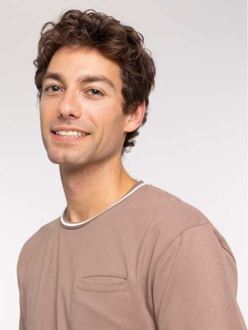 T-shirt mocca latte homme T-shirt mocca latte homme