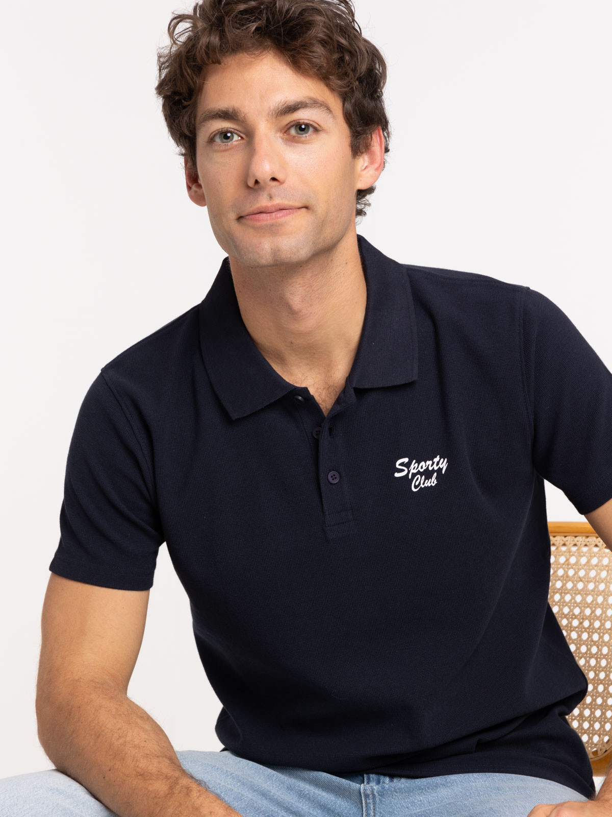 Polo imprimé devant et dos