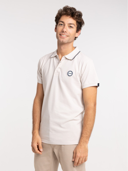 Polo craie homme 100% coton