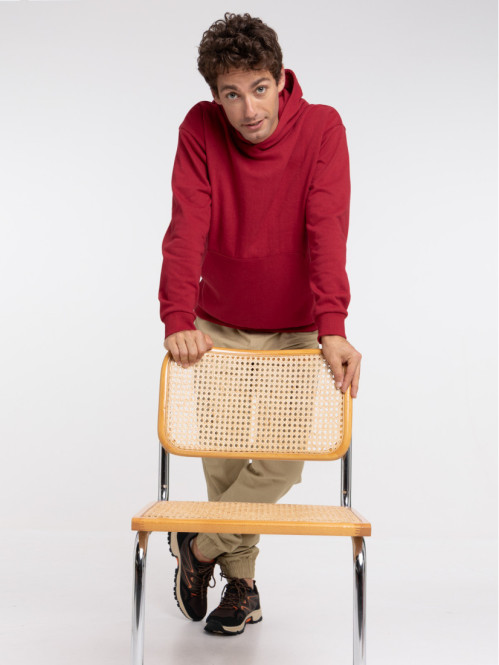 Sweat à capuche carmin homme Sweat à capuche carmin homme