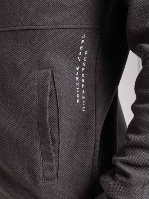 Sweat à capuche gris anthracite homme