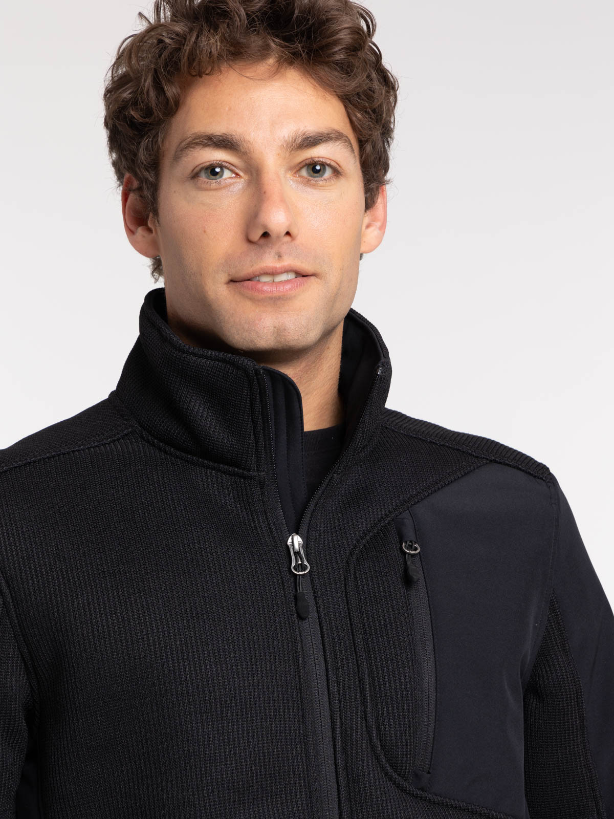 Sweat zippé noir homme Sweat zippé noir homme