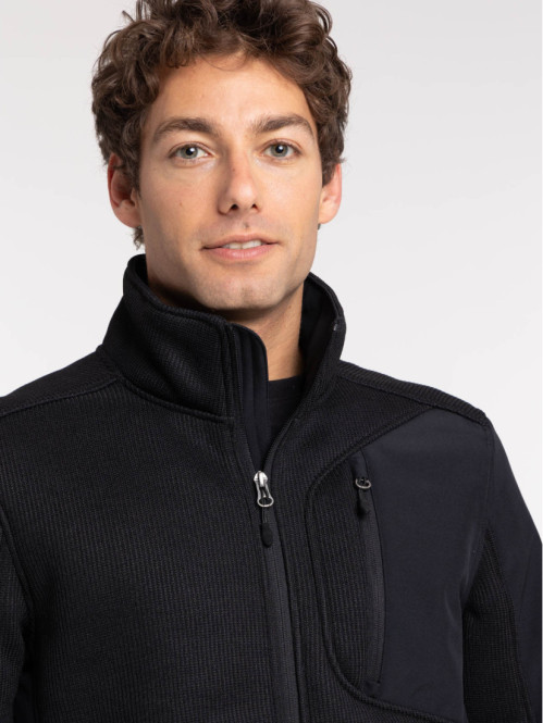 Sweat zippé noir homme Sweat zippé noir homme