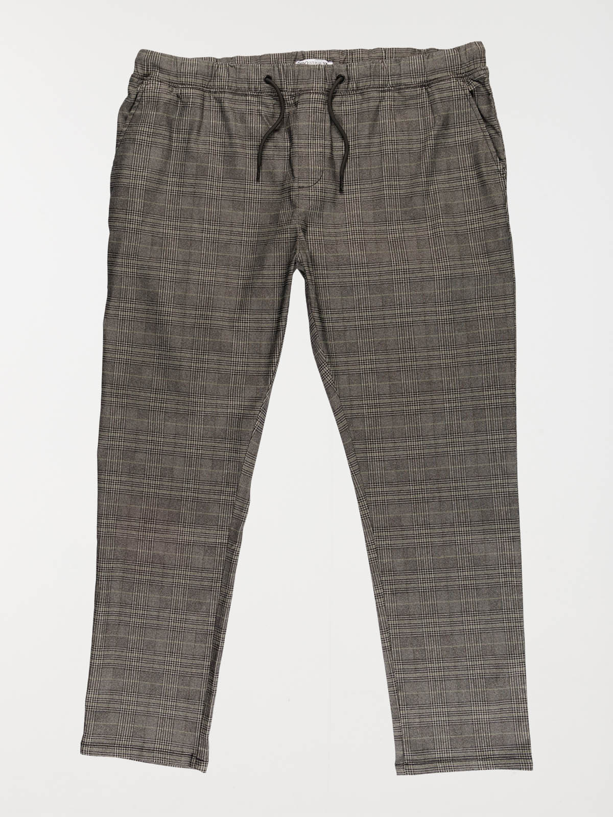 Pantalon à carreaux grande taille homme