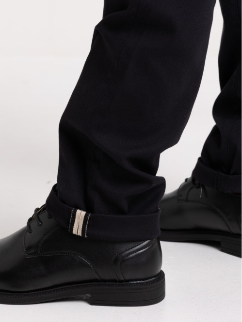Pantalon chino noir homme