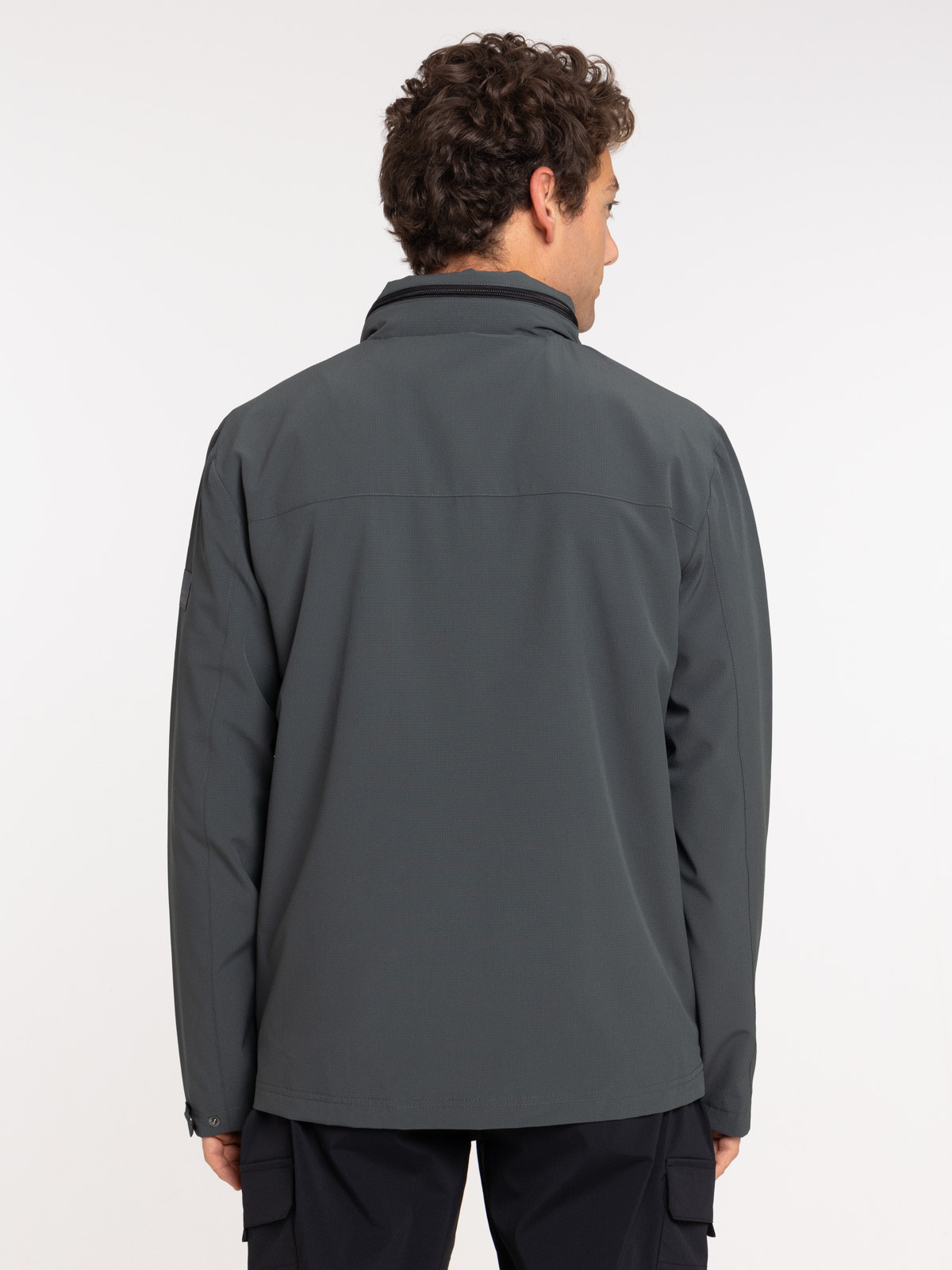 Blouson multipoches gris ardoise homme