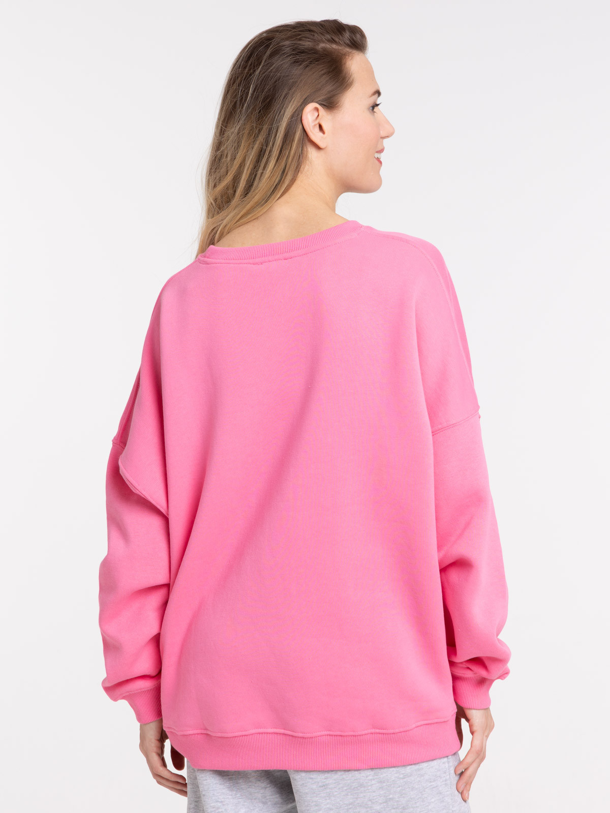 Sweat uni pink femme Sweat uni pink femme