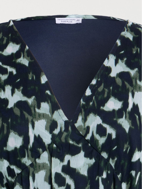 Robe voile imprimé grande...