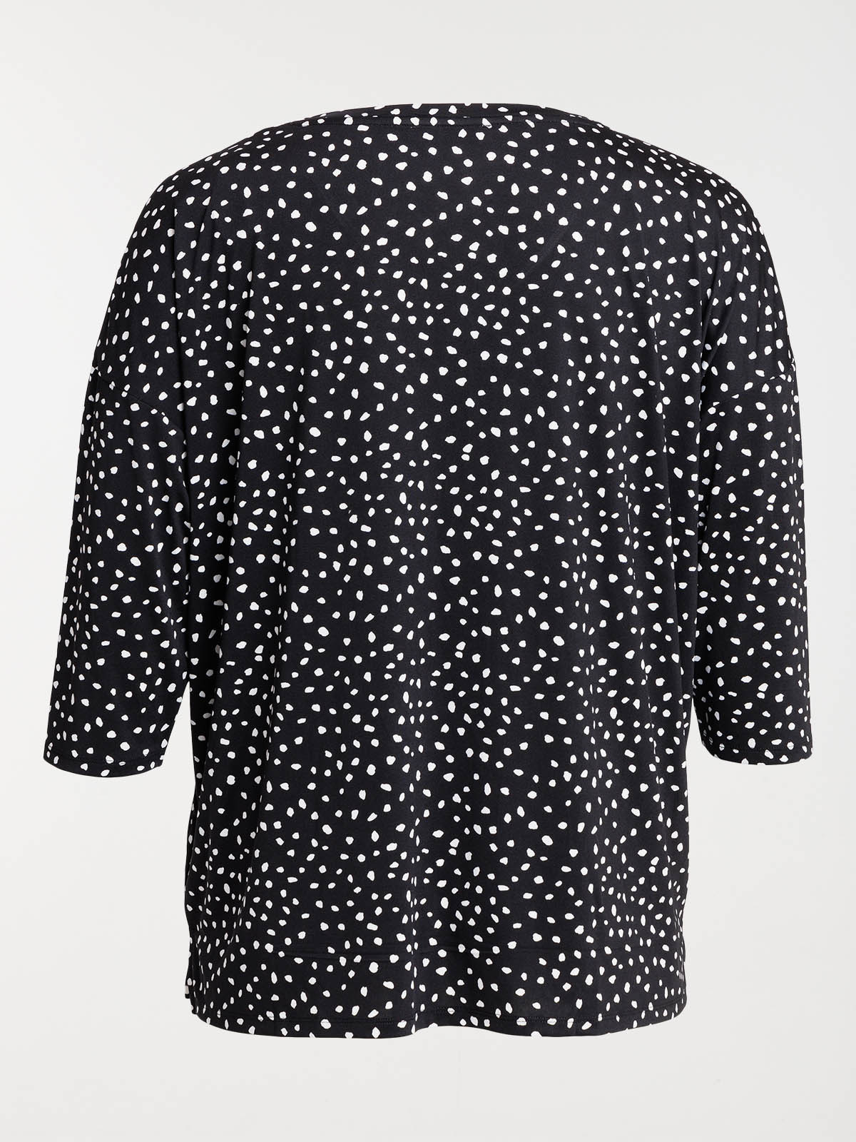 T-shirt à pois grande taille femme