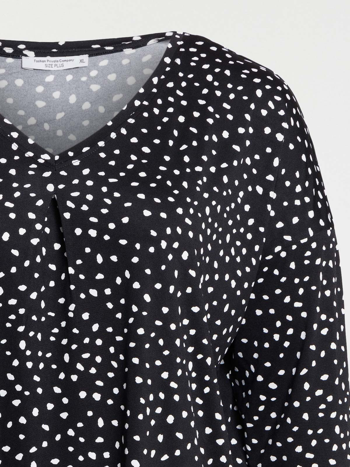 T-shirt à pois grande taille femme