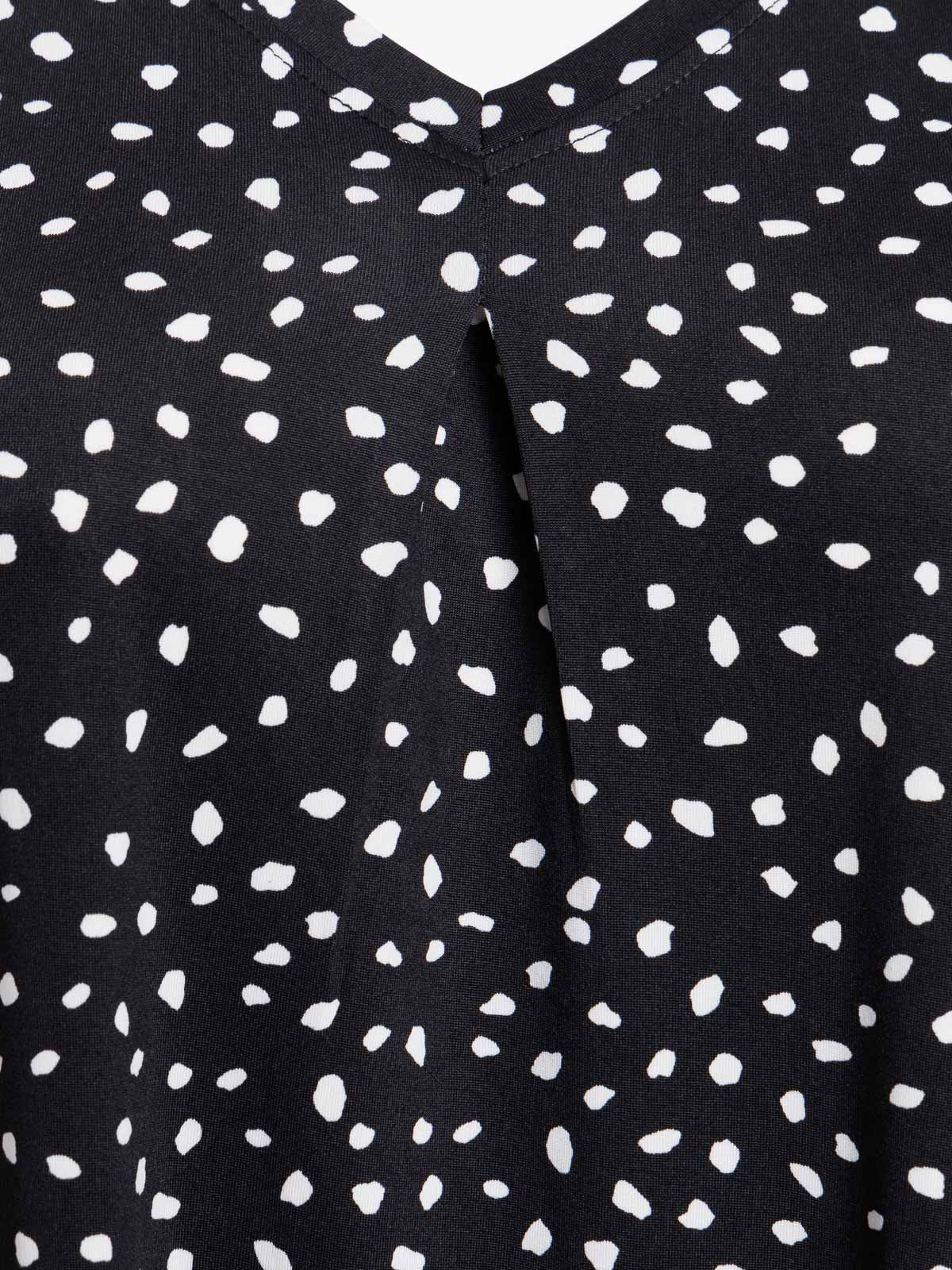 T-shirt à pois grande taille femme