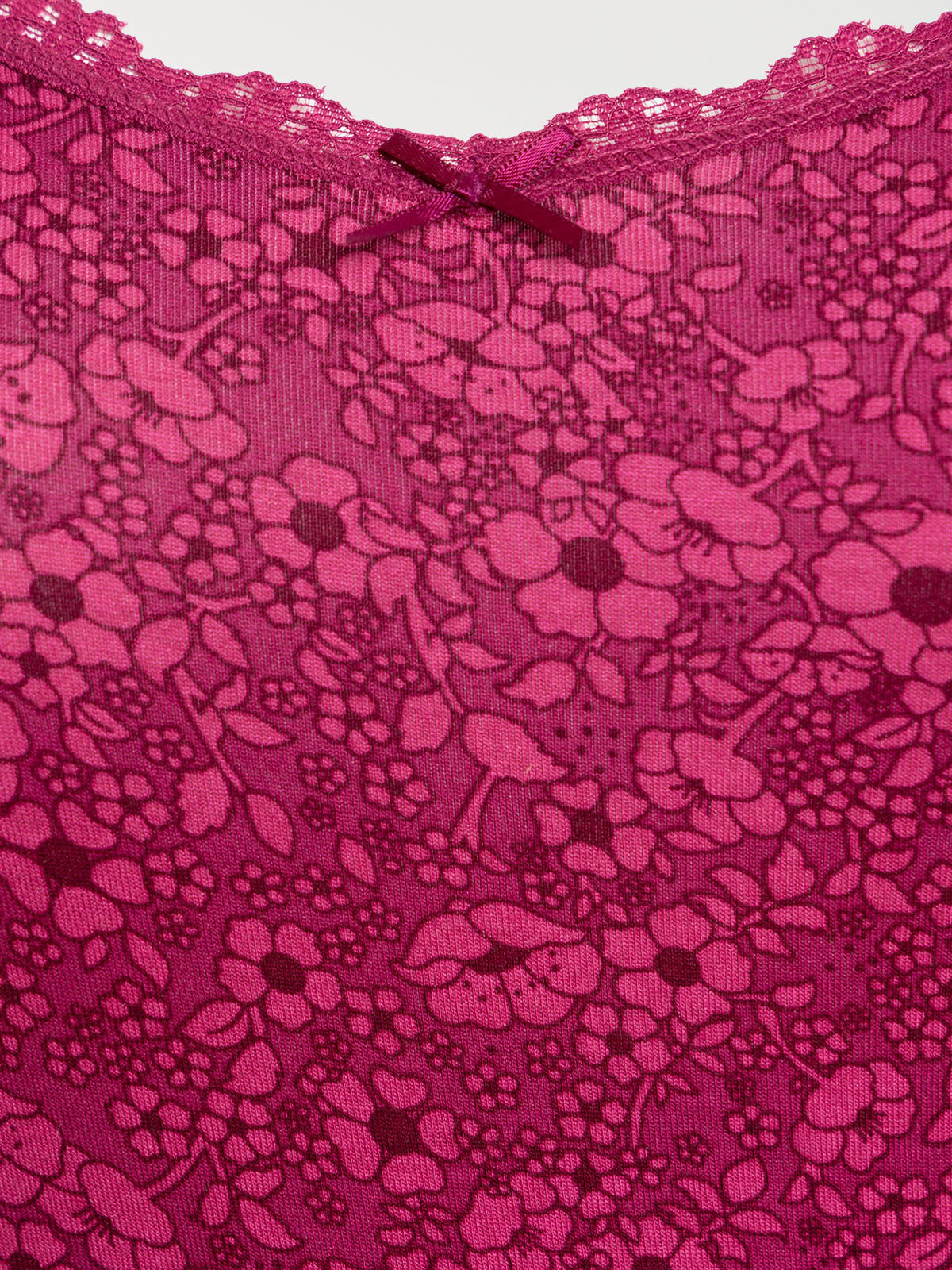 Nuisette fleurie grande taille femme Nuisette fleurie grande taille femme