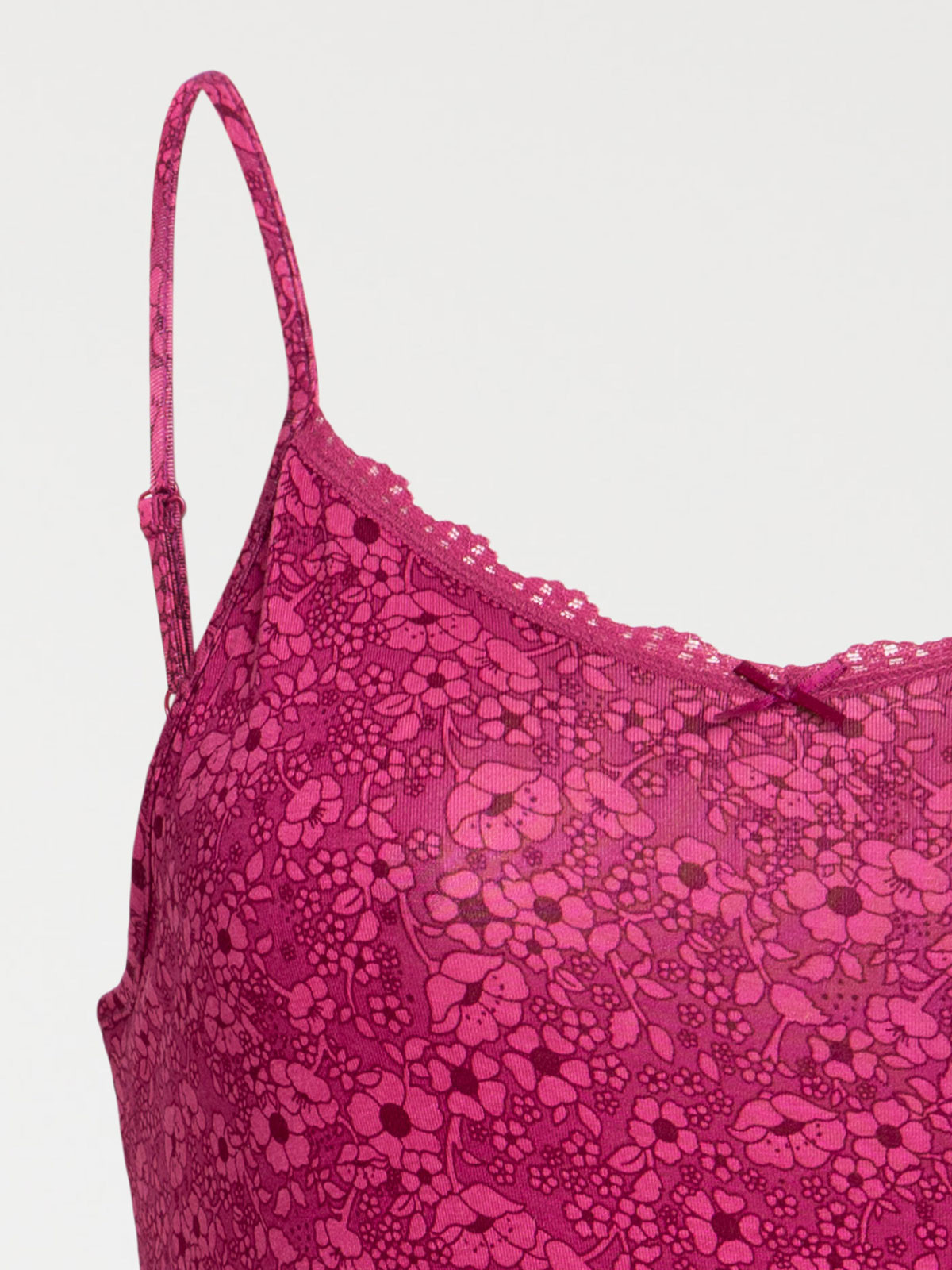 Nuisette fleurie grande taille femme Nuisette fleurie grande taille femme