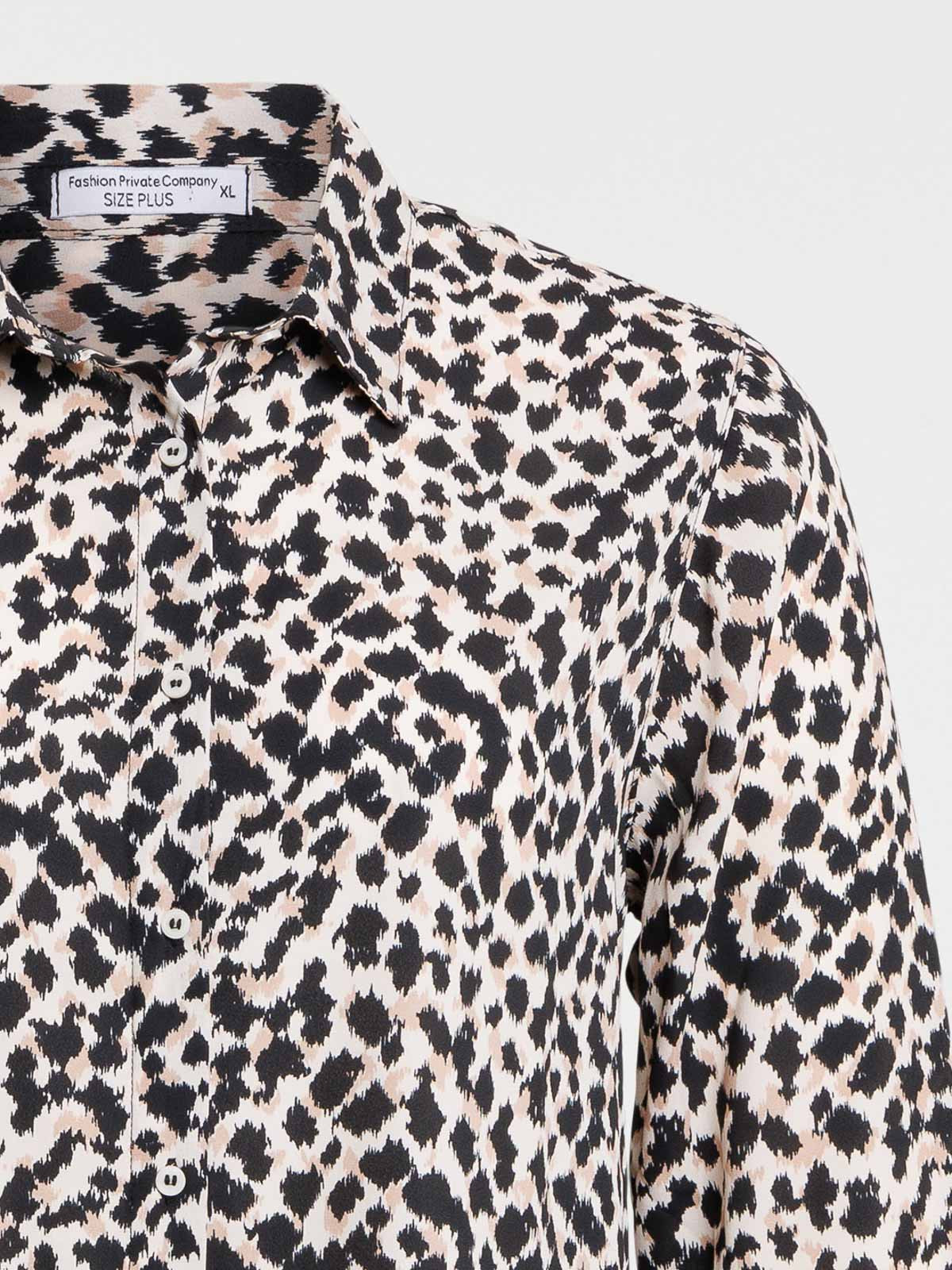 Chemise léopard grande taille femme