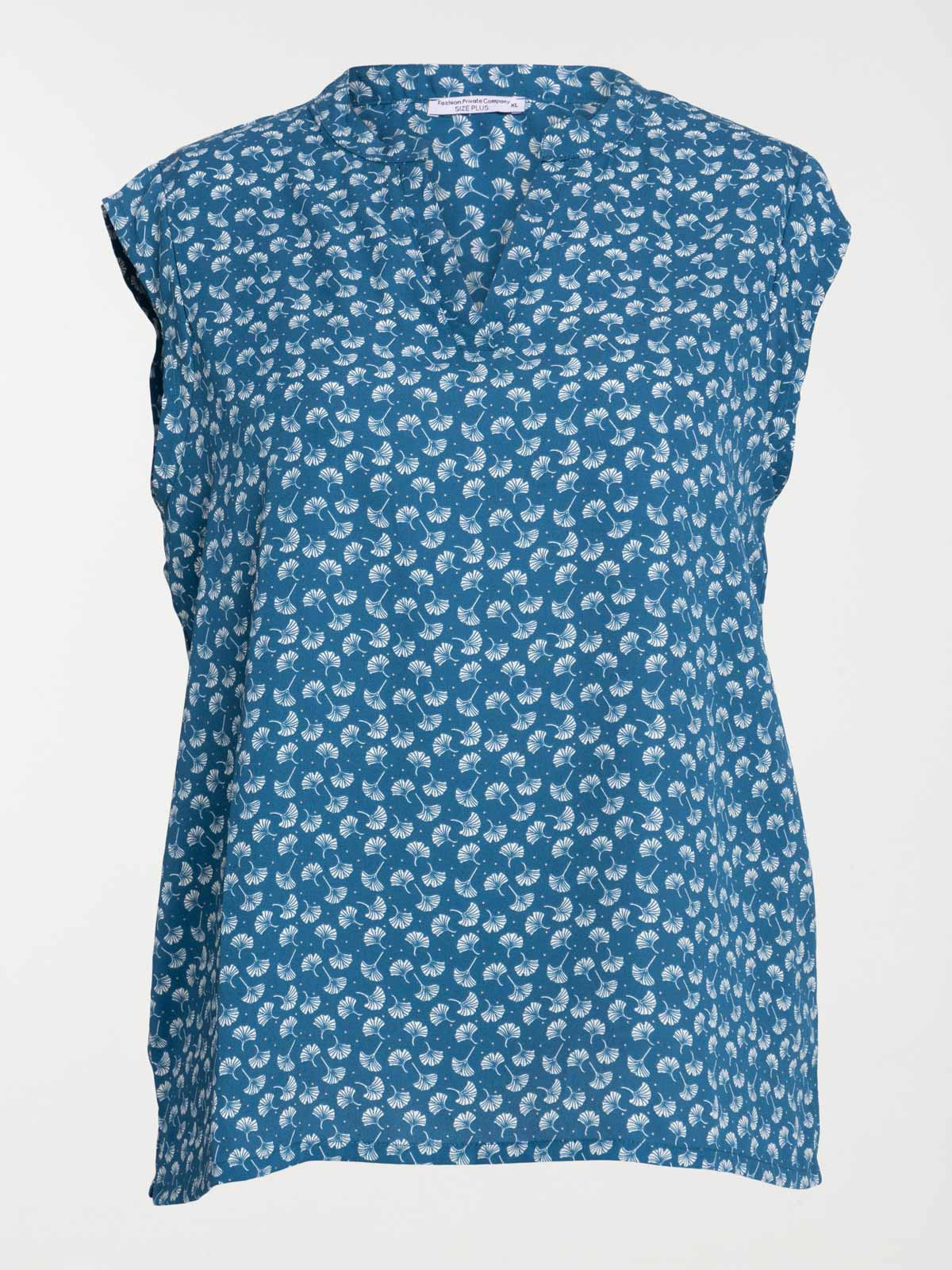 Chemise bleu paon grande taille femme Chemise bleu paon grande taille femme