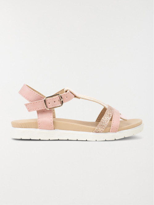 Nu-pied coloris rose fille (31-35)