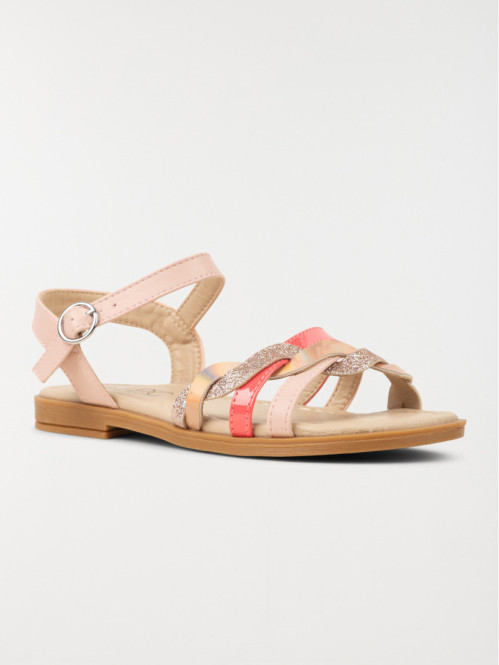 Nu-pied bride entrelacée fille (31-35) Nu-pied bride entrelacée fille (31-35)