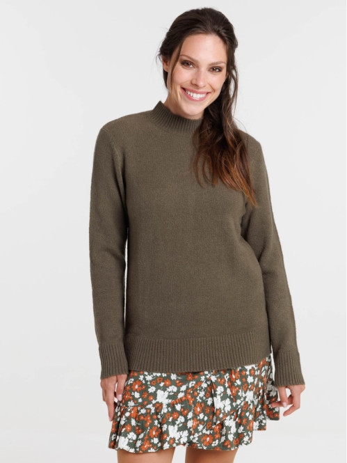 Pull urban kaki col montant...