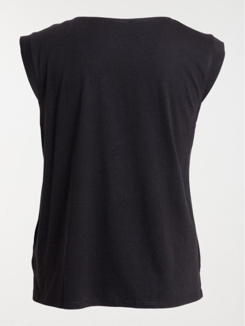 T-shirt noir grande taille...