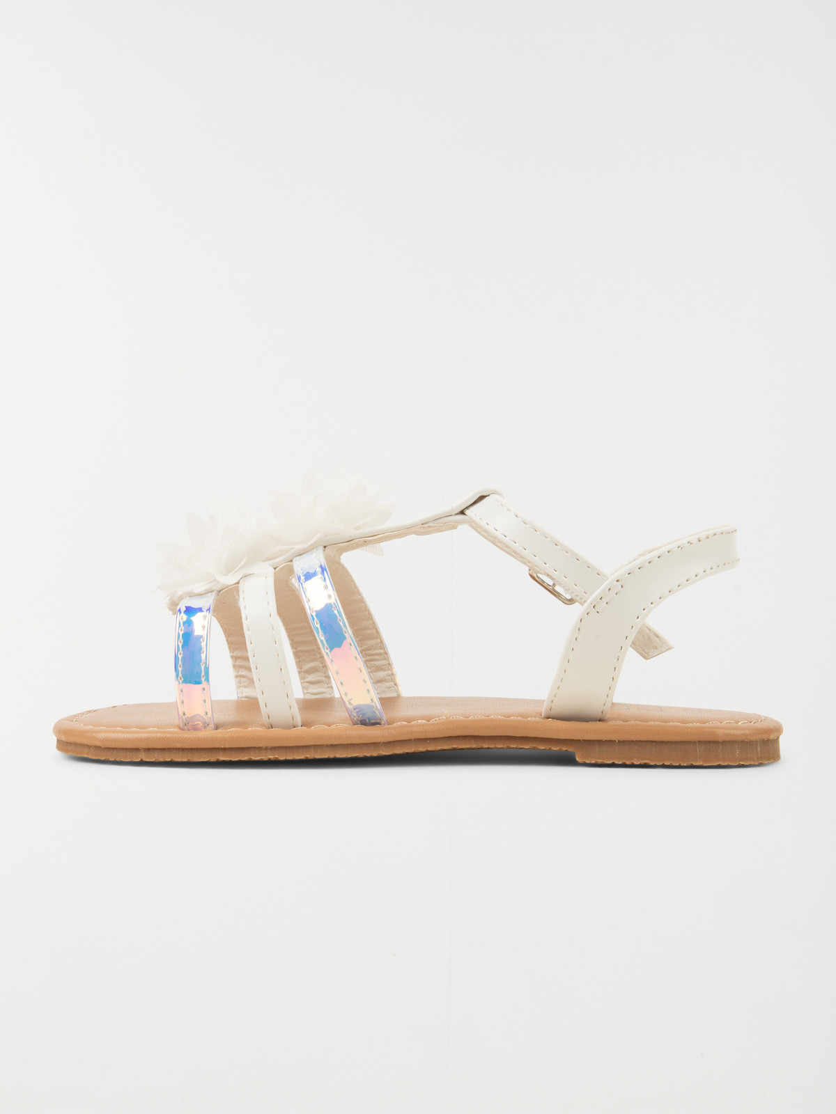 Nu-pieds fleurs tissus fille (24-30) Nu-pieds fleurs tissus fille (24-30)