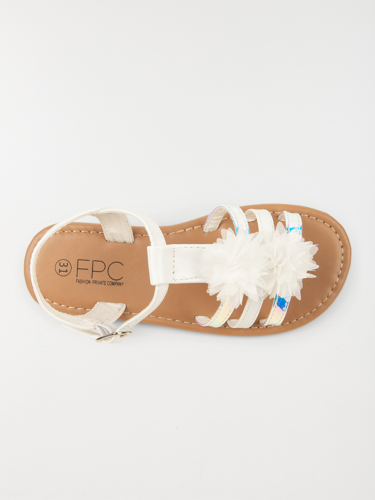 Nu-pieds fleurs tissus fille (24-30) Nu-pieds fleurs tissus fille (24-30)