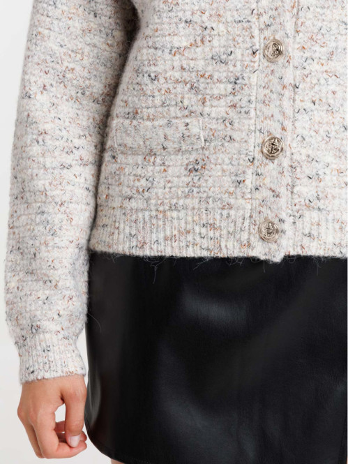 Gilet boutonné sable femme Gilet boutonné sable femme