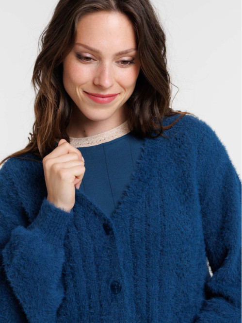 Gilet boutonné col V femme Gilet boutonné col V femme