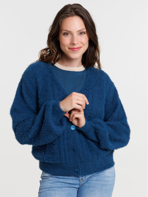 Gilet boutonné col V femme Gilet boutonné col V femme