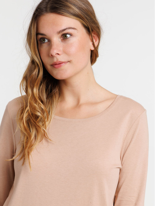 T-shirt sarrasin manches longues femme