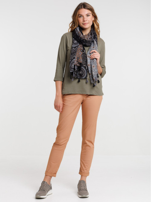 T-shirt urban kaki femme